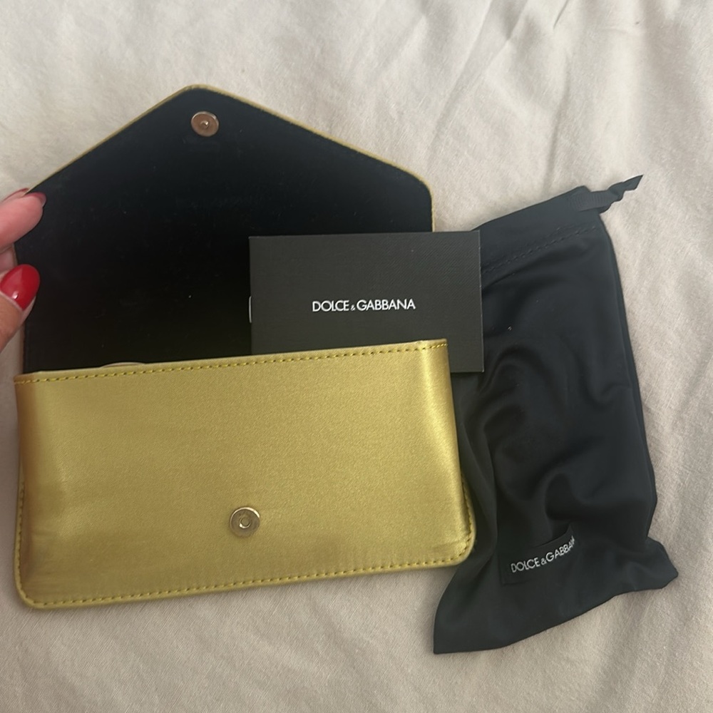 Dolce & Gabbana Round Gold Sunglasses - Picture 9 of 9